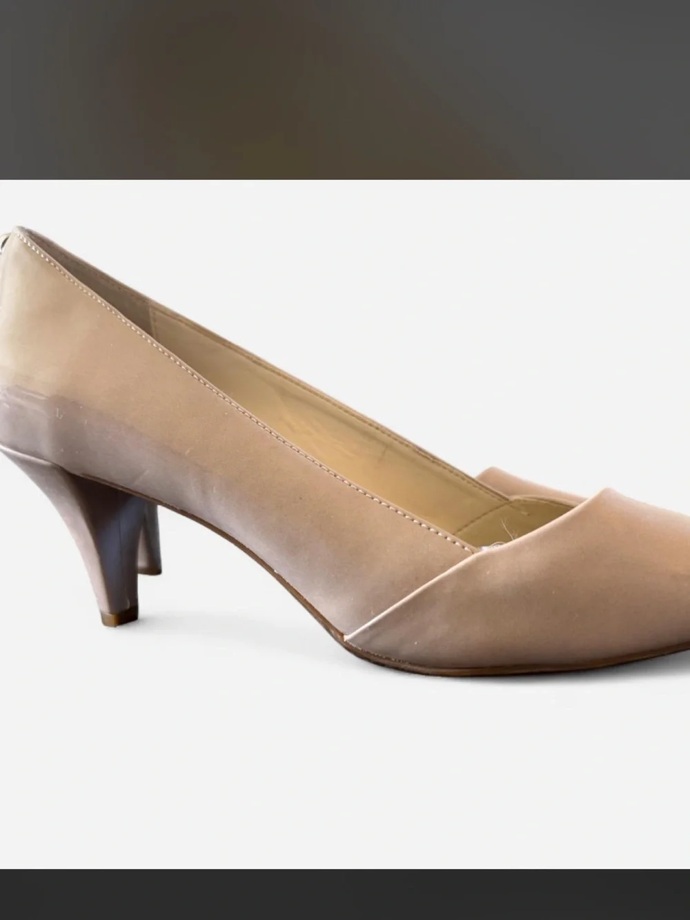 Calvin Klein Beige Open-Toe Heels